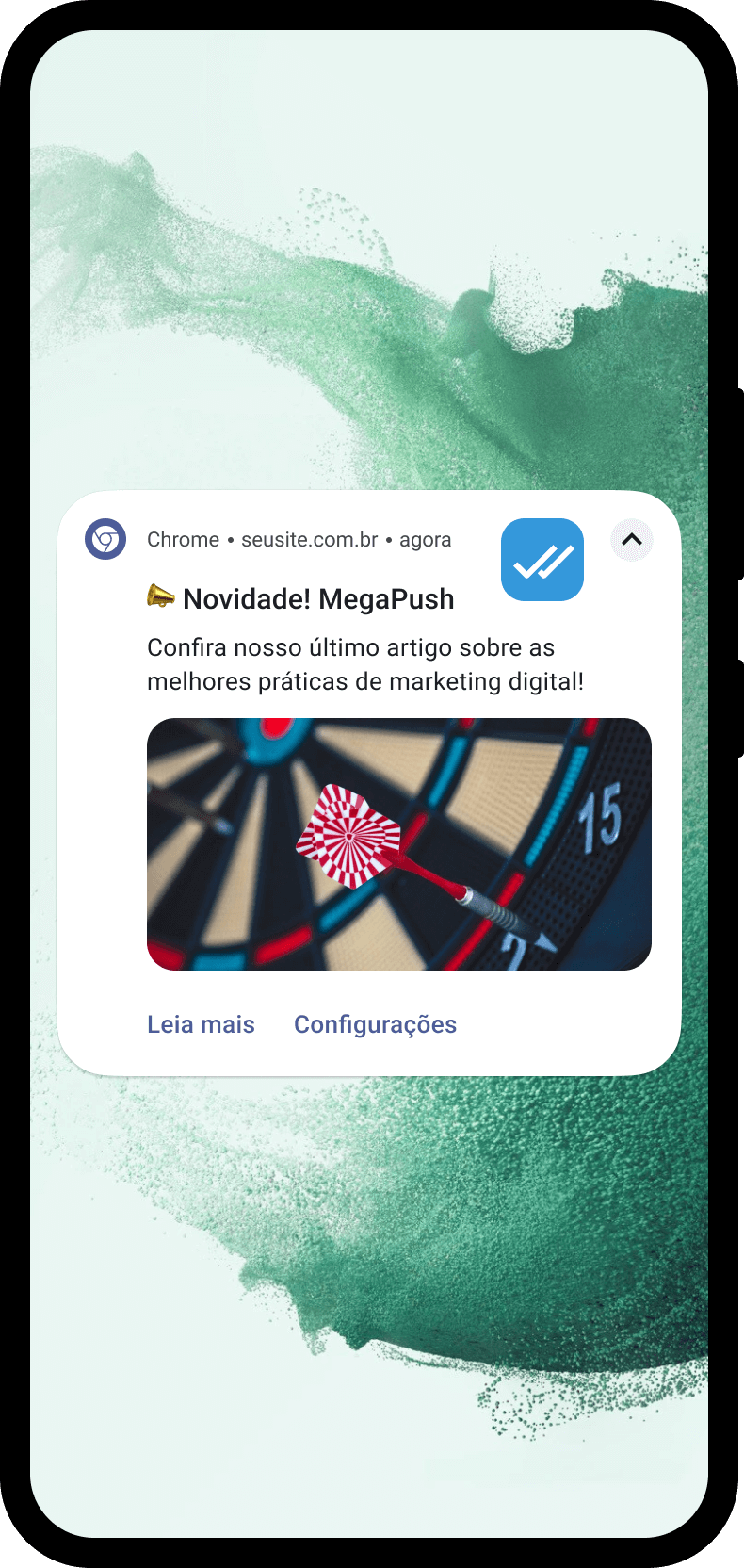 Notificação no celular com notícia